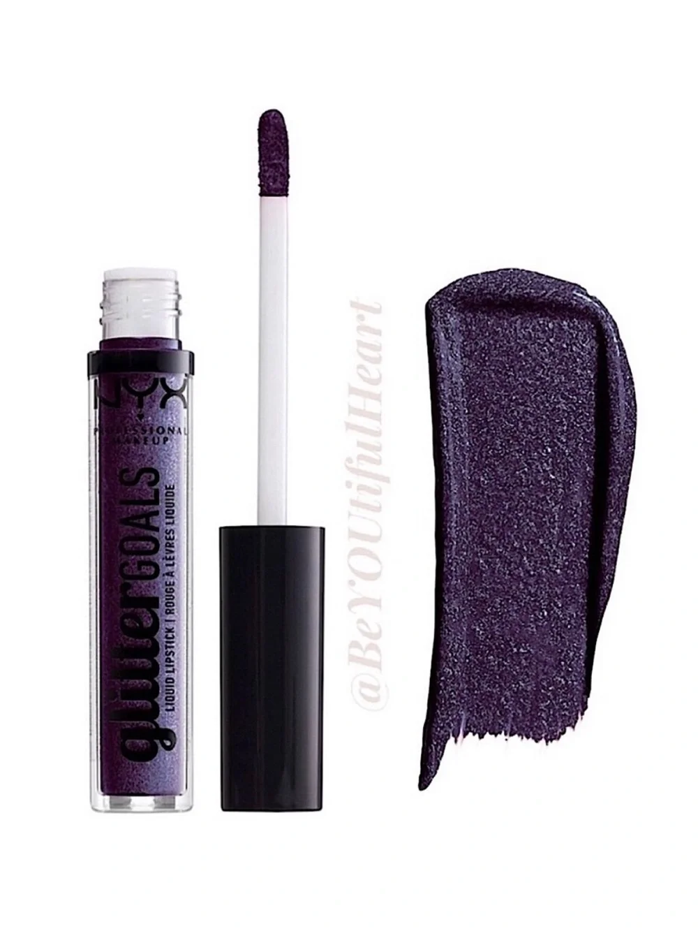 NYX Professional Makeup Glitter Goals Liquid Lipstick in Amethyst Vibes 3 ml